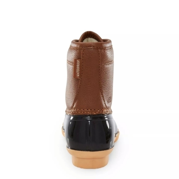 LITTLE Girls & Boys Maplewood Casual Duck Tan Boot Size 12 - Picture 2 of 9